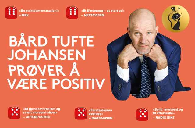 Link til Baard Tufte proever aa vaere positiv billetter hotell