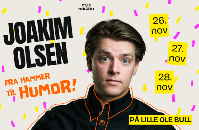 Promobilde for Joakim Olsen hotellpakke med billetter