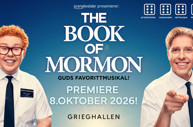 Link til The Book of Mormon Bergen - Hotellpakke med billetter