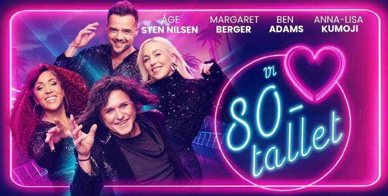 Link til Vi elsker 80-tallet - Hotellpakke med billetter