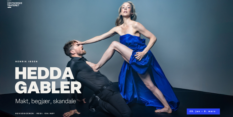 Link til Hedda Gabler - Hotellpakke med billetter i Bergen