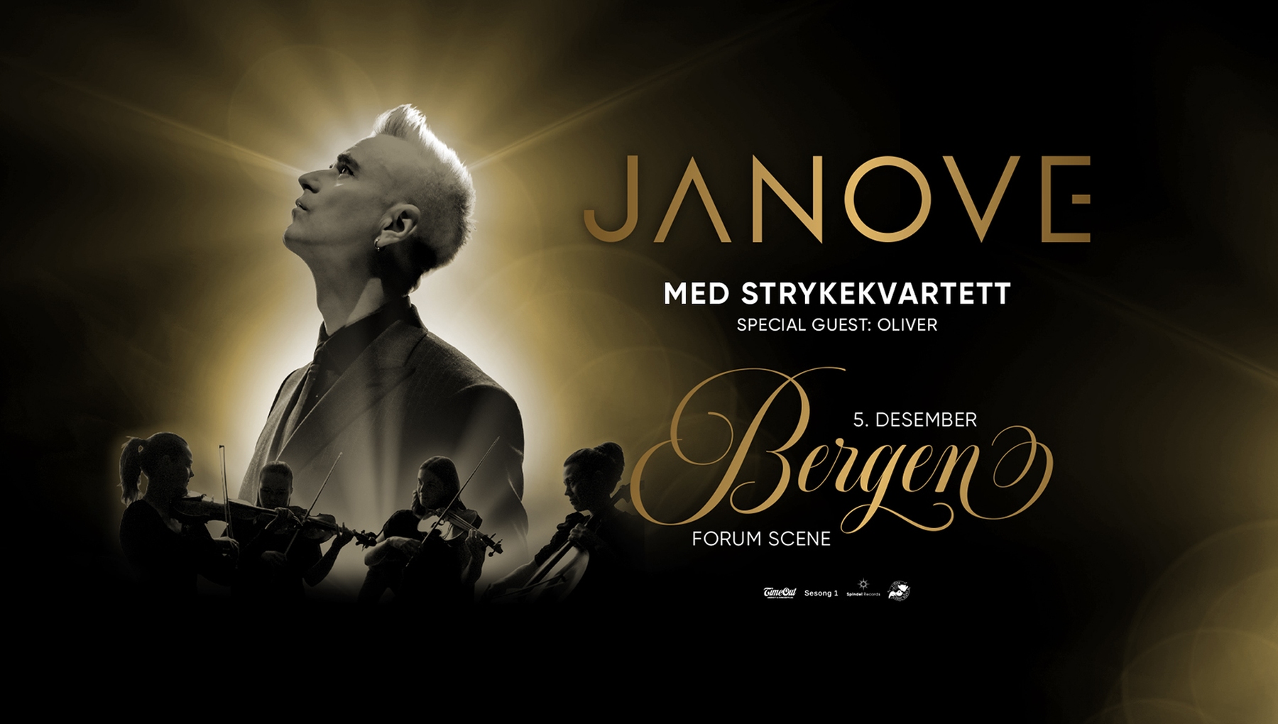 Link til Janove på turné med strykekvartett - Hotellpakke med billetter